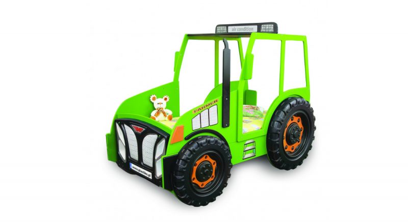 Grøn traktor seng